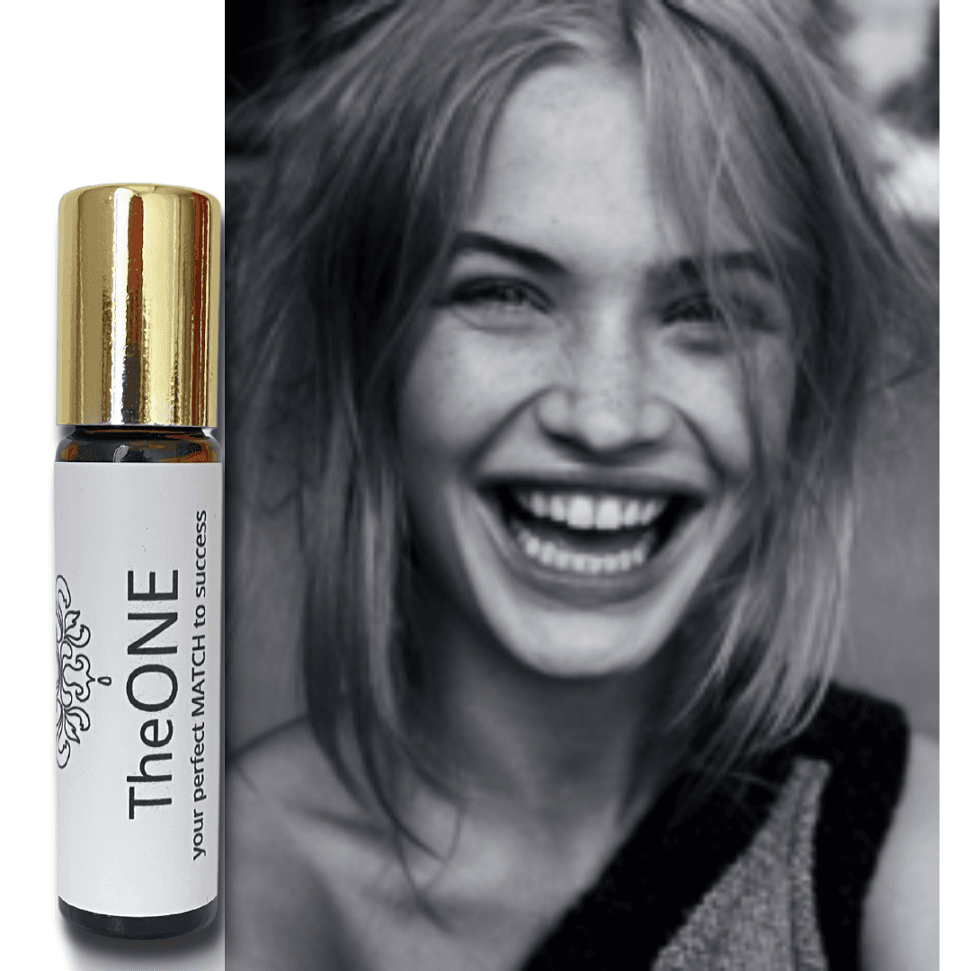 Lachende Frau mit TheONE Roll-on